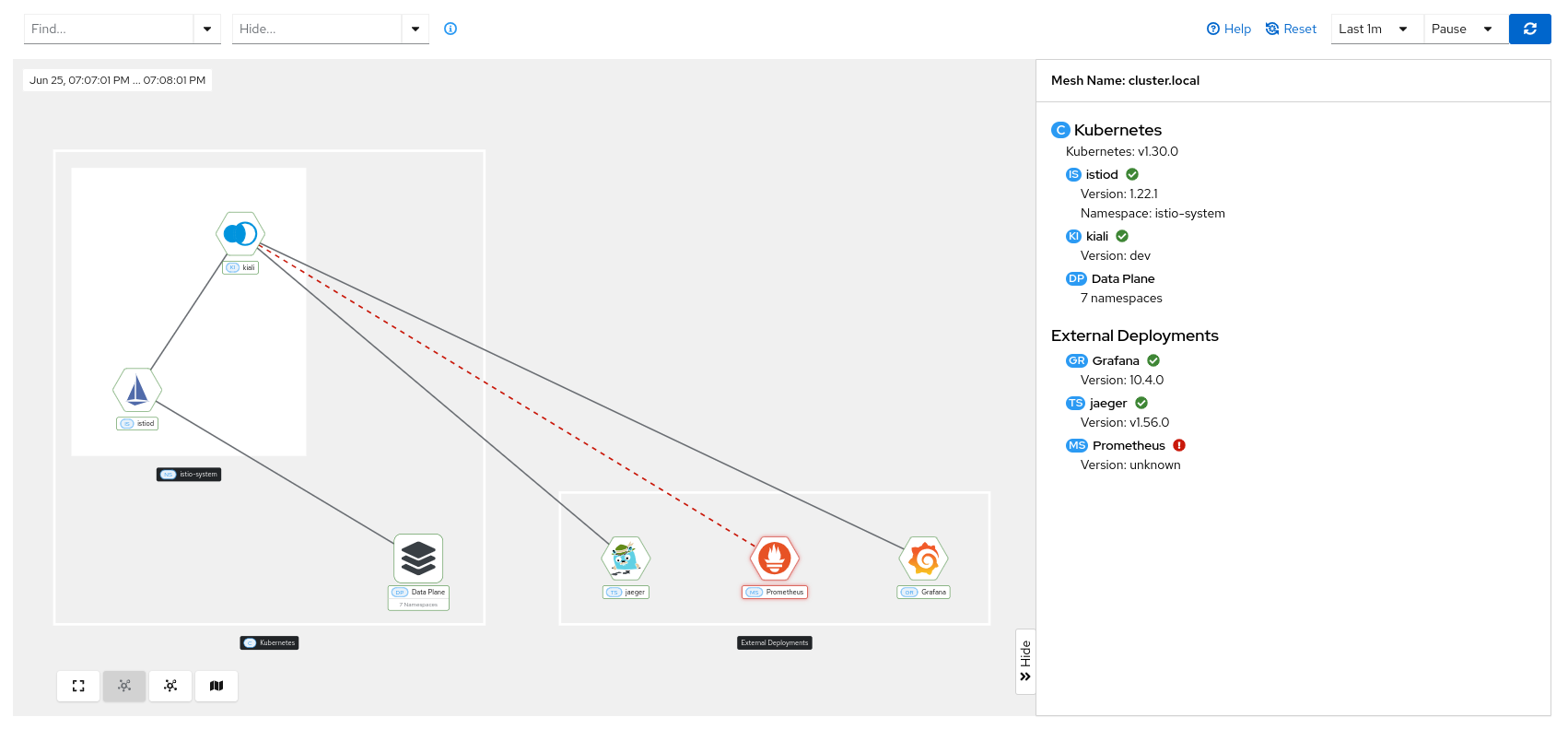 Connection issue in the mesh Connection issue in the mesh